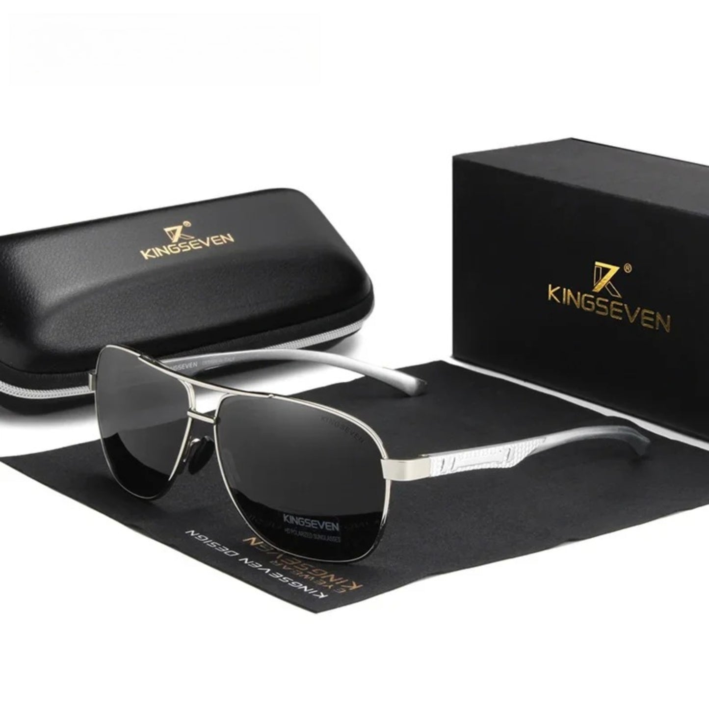 Aluminum Pilot Polarized UV400 Sunglasses