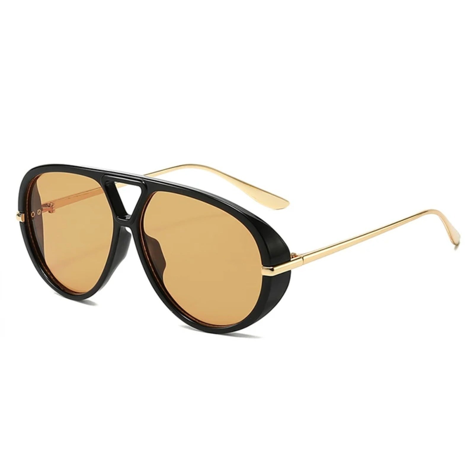Oversized Double-Bridge Gradient UV400 Sunglasses | Luxury Women’s Shades – CINILY UK - Yellow