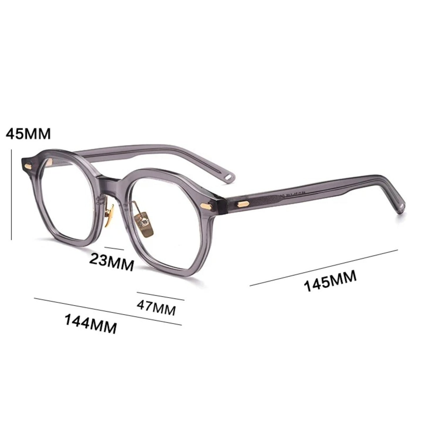 Classic Acetate Square Eyeglasses