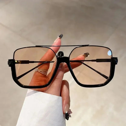 Oversized Square UV400 Sunglasses | Bold Women’s Fashion Shades – CINILY UK side view