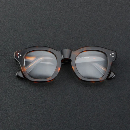 Acetate Small Two-Tone Prescription Eyeglasses | Retro Optical Frame for Rx Lenses – CINILY UK additional product view