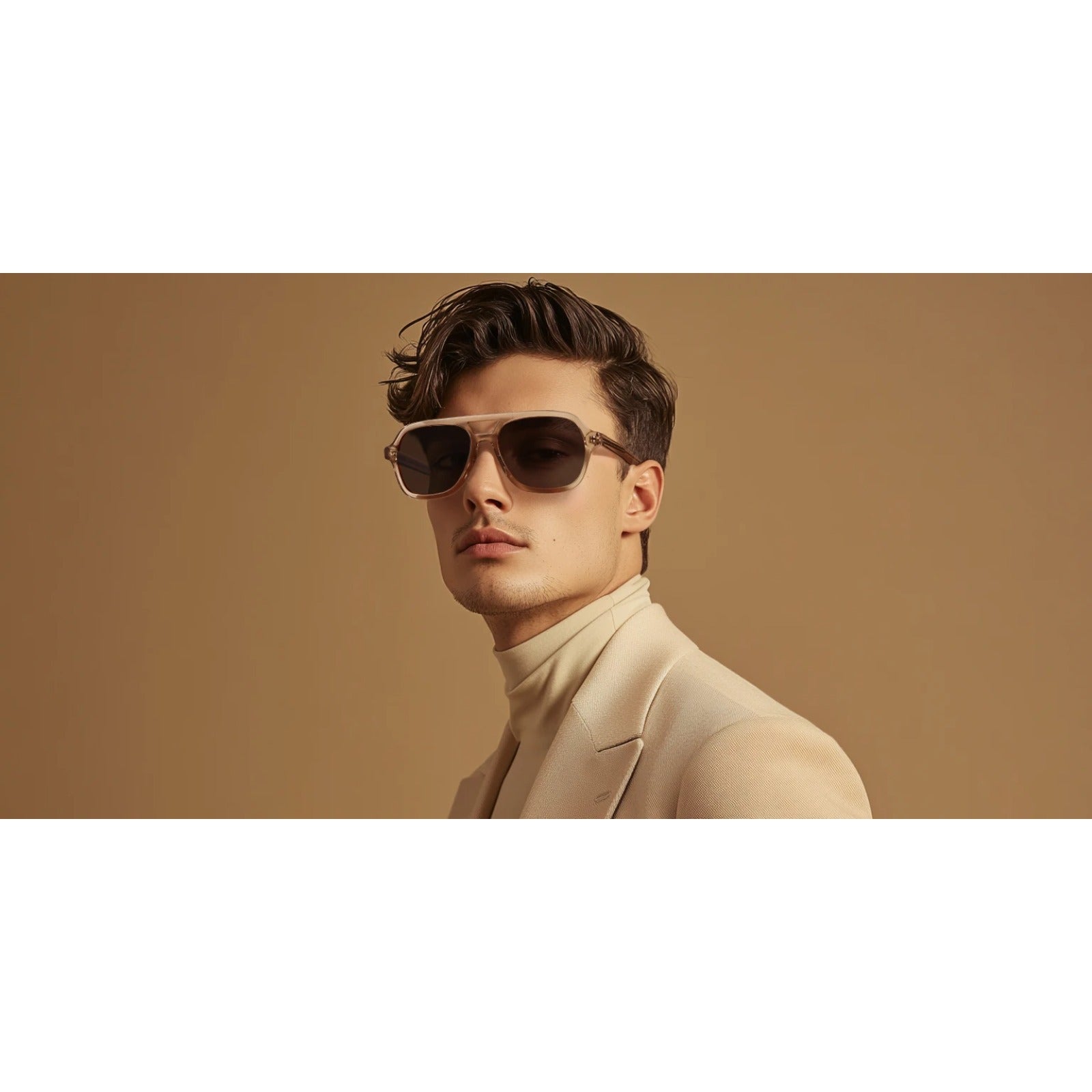 Acetate Tortoise Pilot Polarized UV400 Sunglasses | Classic Unisex Shades – CINILY UK additional product view
