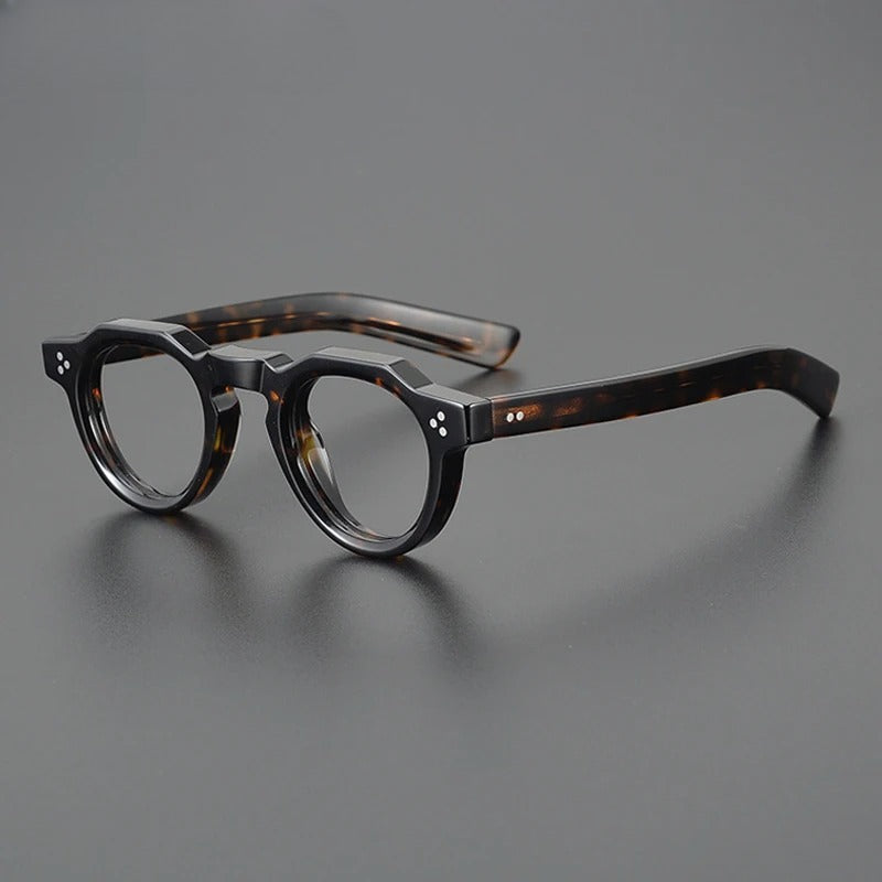 Vintage Small Round Acetate Glasses Frame