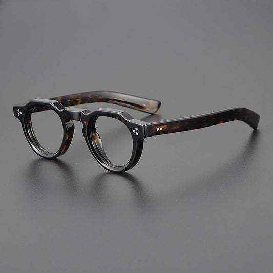 Vintage Small Round Acetate Glasses Frame
