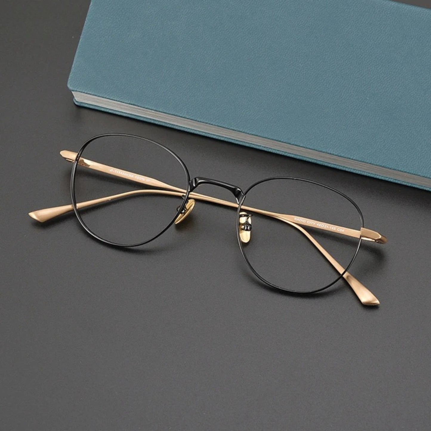 Titanium Small Geometric Eyeglasses