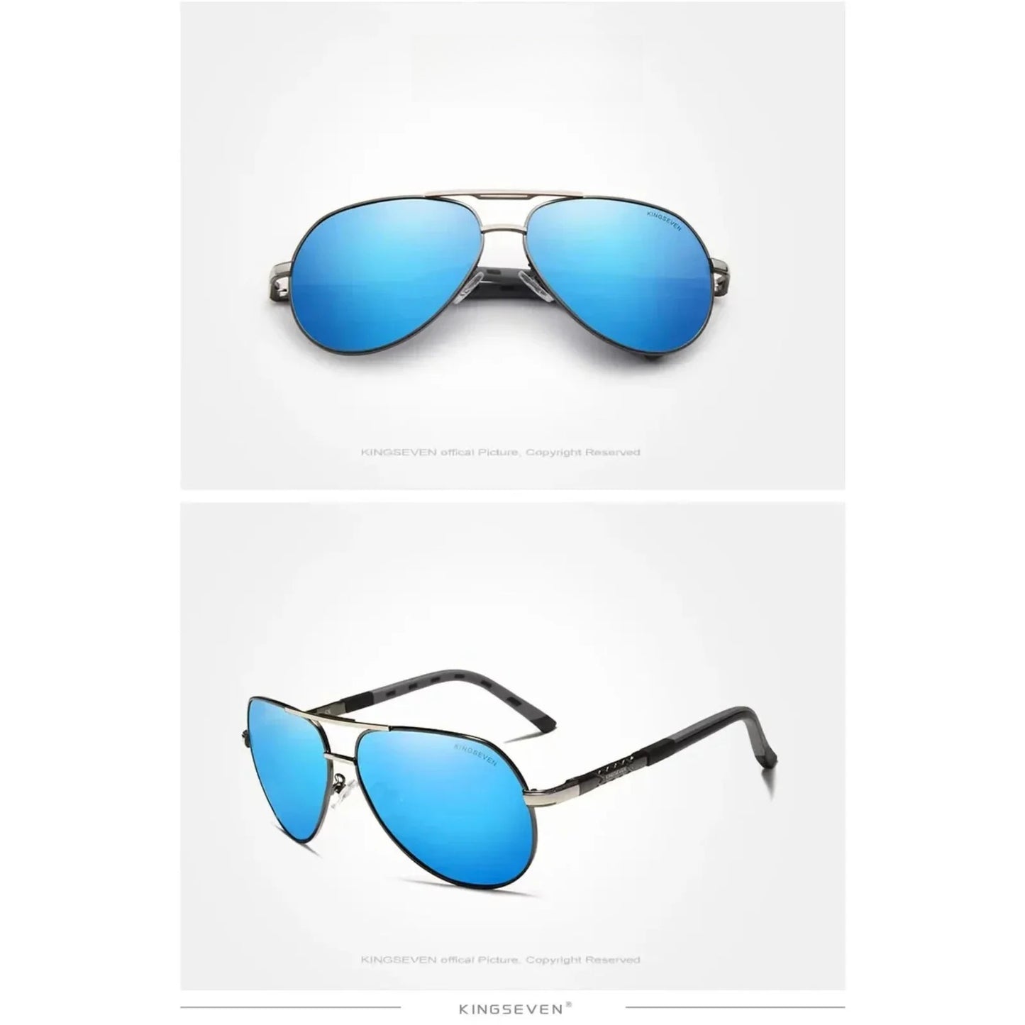 Aluminum Pilot Polarized UV400 Sunglasses
