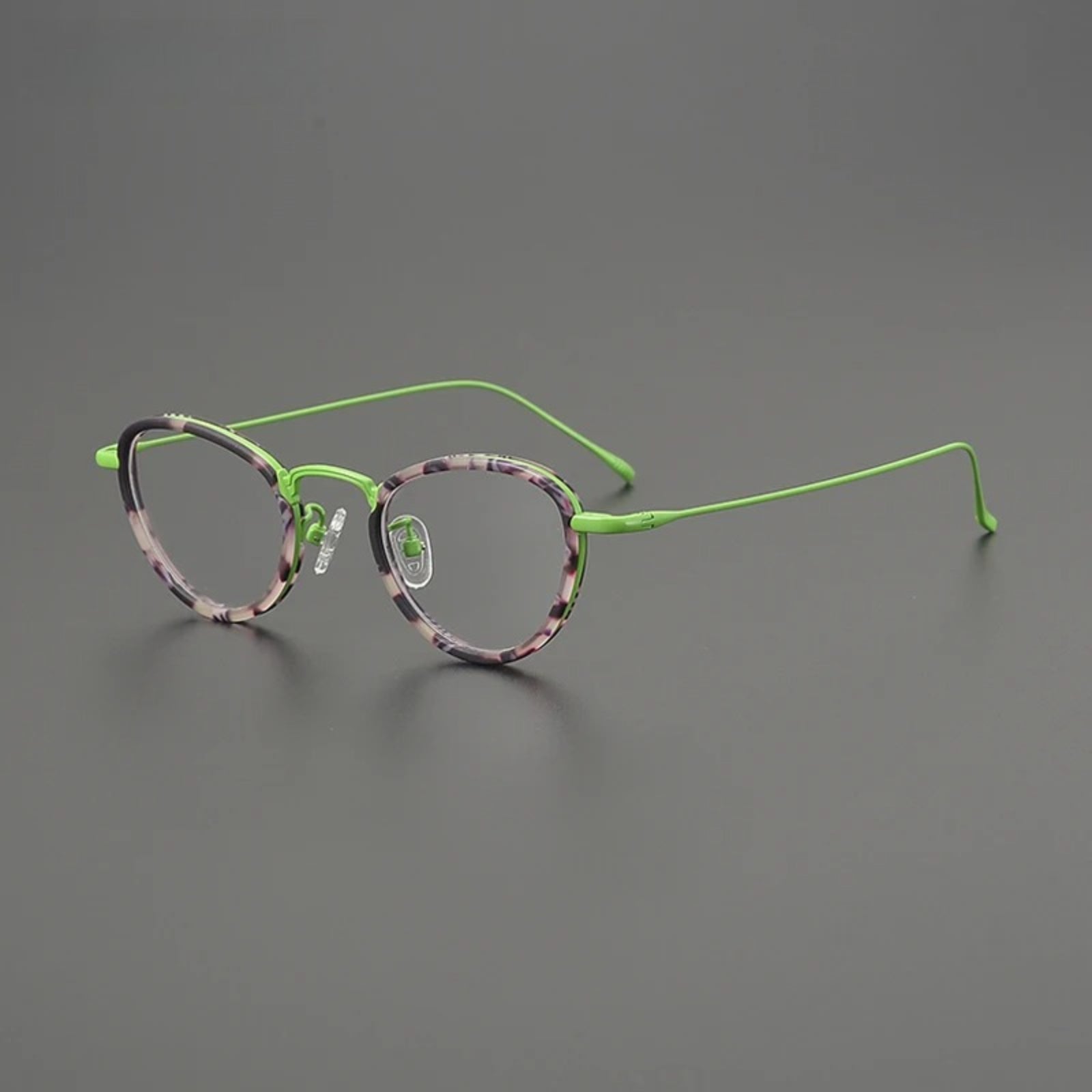 Titanium Cat Eye Prescription Eyeglasses | Stylish Lightweight Rx Glasses Online – CINILY UK - Green