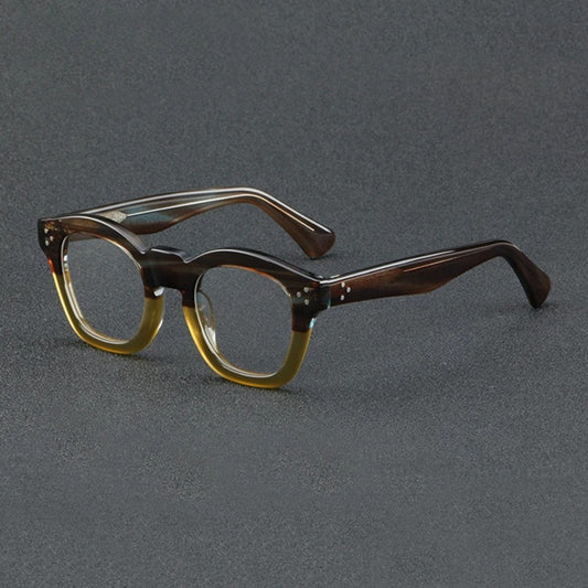 Acetate Small Two-Tone Prescription Eyeglasses | Retro Optical Frame for Rx Lenses – CINILY UK