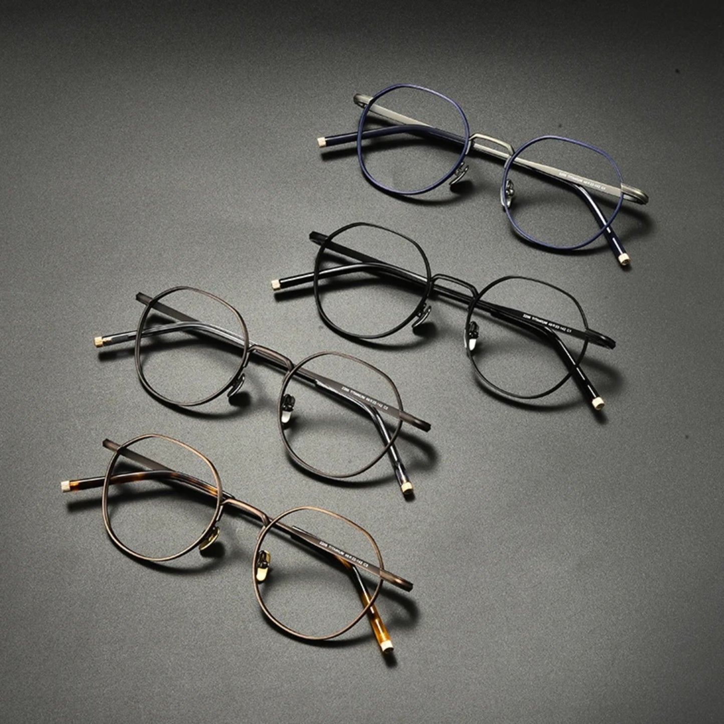 Japanese Titanium Wire Round Eyeglasses
