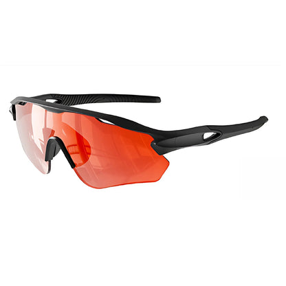 TR90 Half-Rim Cycling Sunglasses with UV Protection and Windproof Coverage