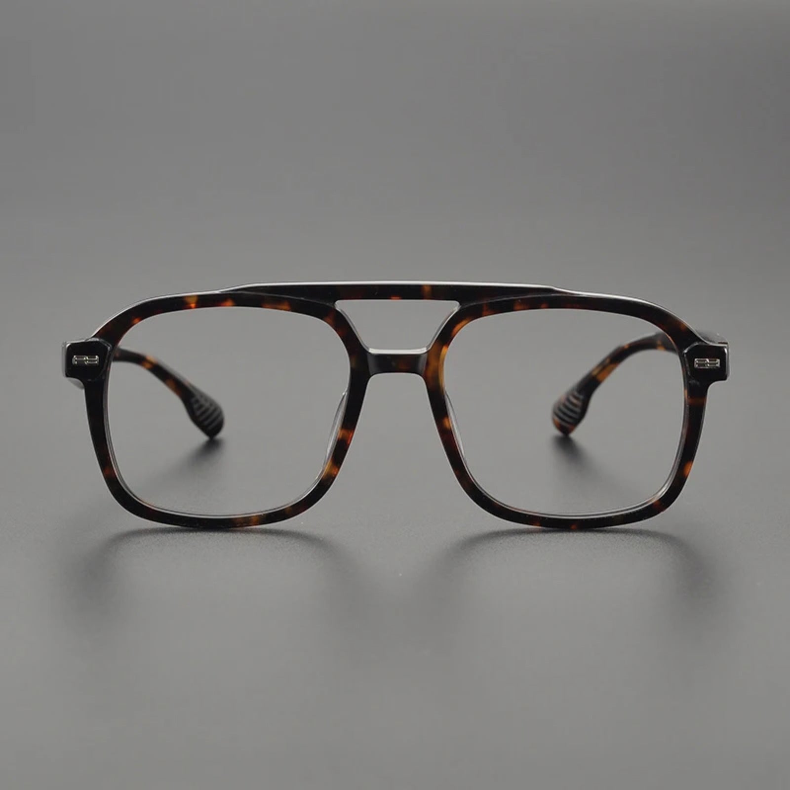 Acetate Square Prescription Eyeglasses | Affordable Retro Rx Glasses Online – CINILY UK temple detail