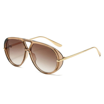 Oversized Double-Bridge Gradient UV400 Sunglasses | Luxury Women’s Shades – CINILY UK