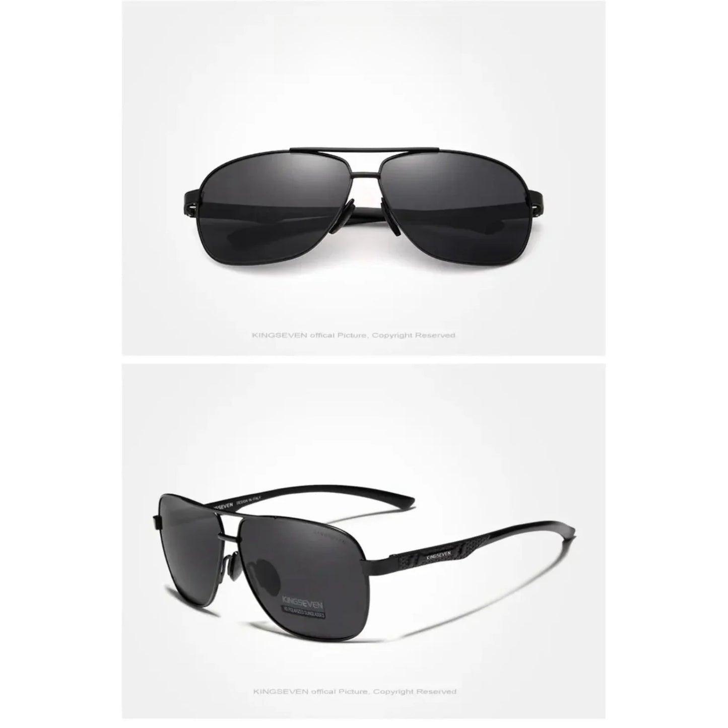 Aluminum Pilot Polarized UV400 Sunglasses