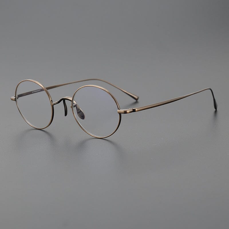 Vintage Round Titanium Glasses Frames