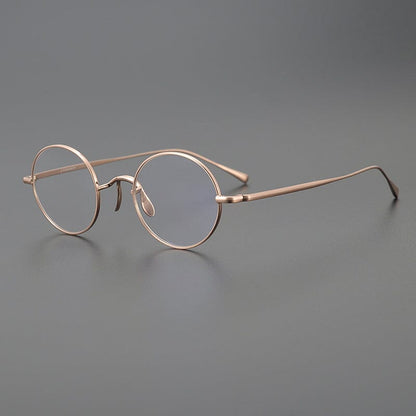 Vintage Round Titanium Glasses Frames additional product view