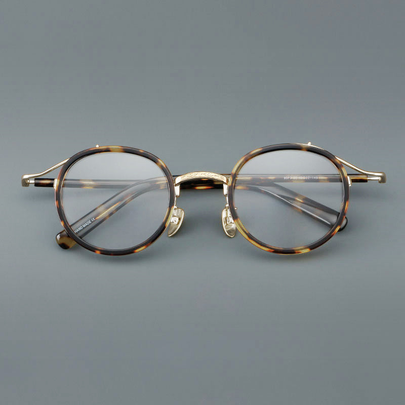 Retro Round Acetate Glasses Frames