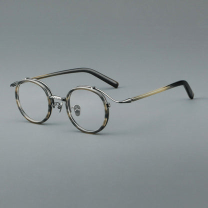 Retro Round Acetate Glasses Frames additional product view