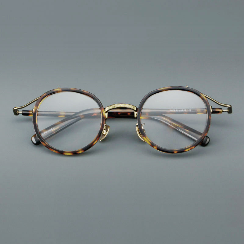 Retro Round Acetate Glasses Frames