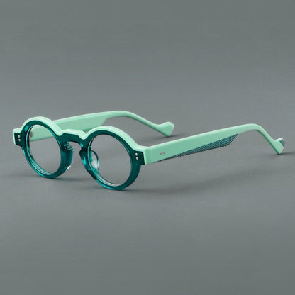 Retro Oval Acetate Glasses Frames frame detail