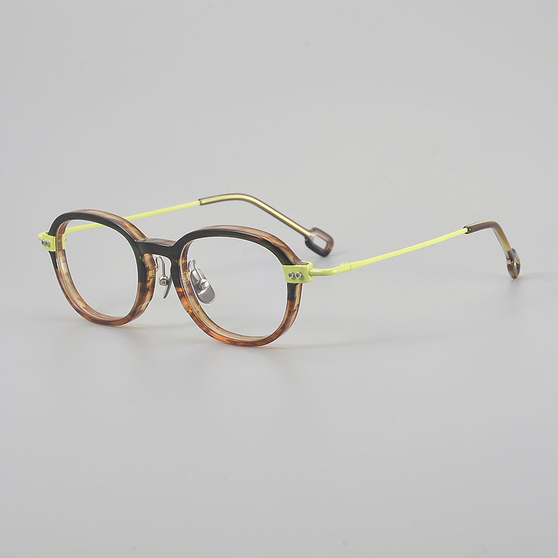 Retro Round Titanium Alloy Glasses Frames