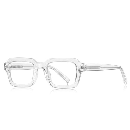 Vintage Black Square Glasses Frames frame detail