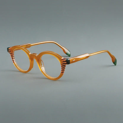 Vintage Acetate Glasses Frames lens detail