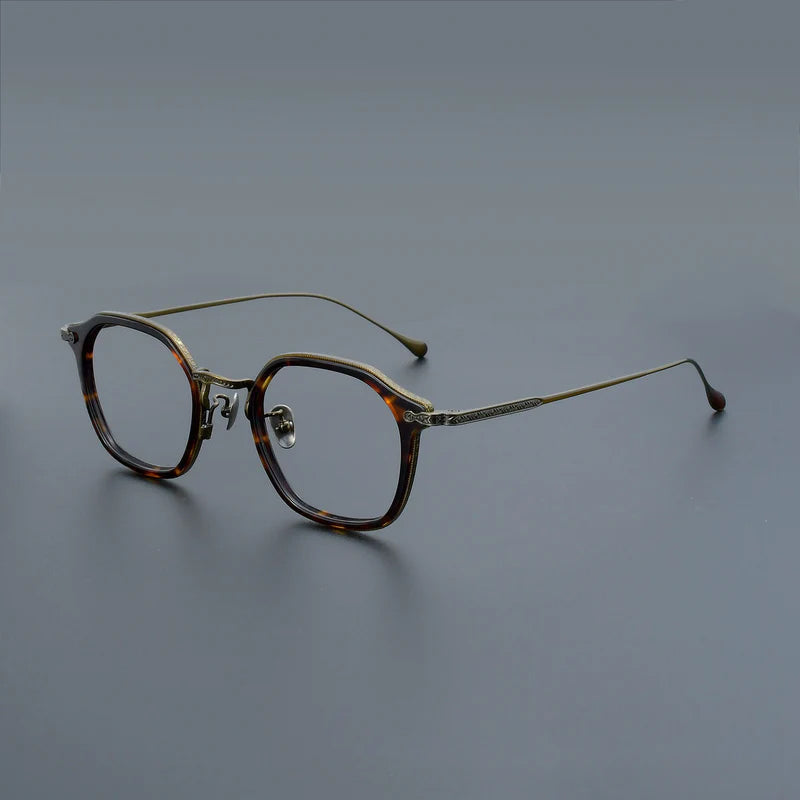 Retro Square Titanium Glasses Frames