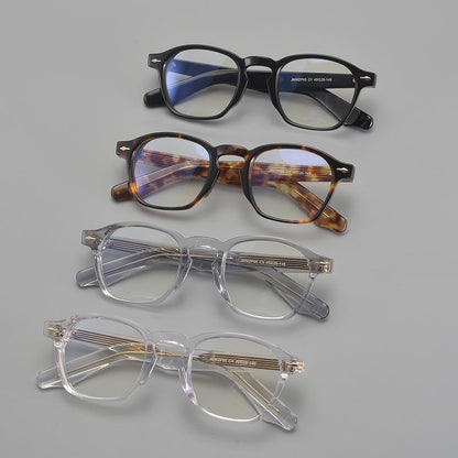 Square Acetate Glasses Frames lens detail