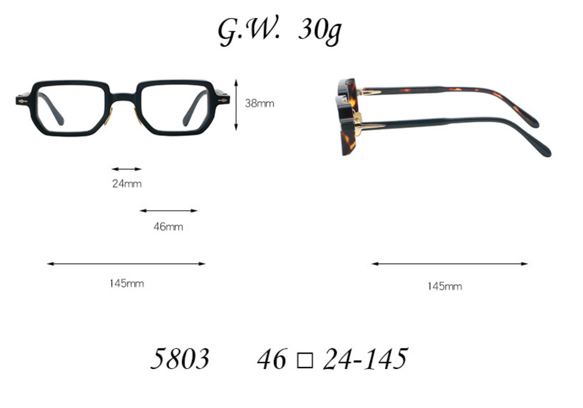 Retro Rectangular Glasses Frames
