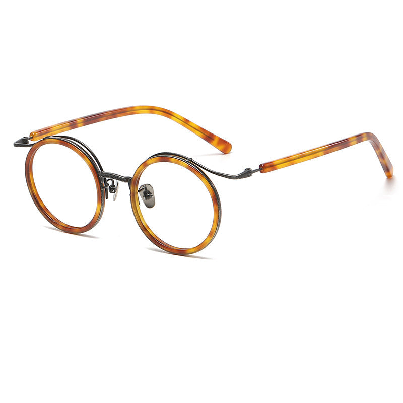 Vintage Round Titanium Glasses Frames