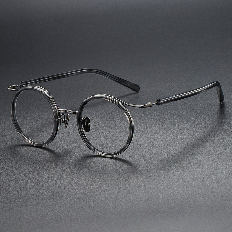 Vintage Round Titanium Glasses Frames