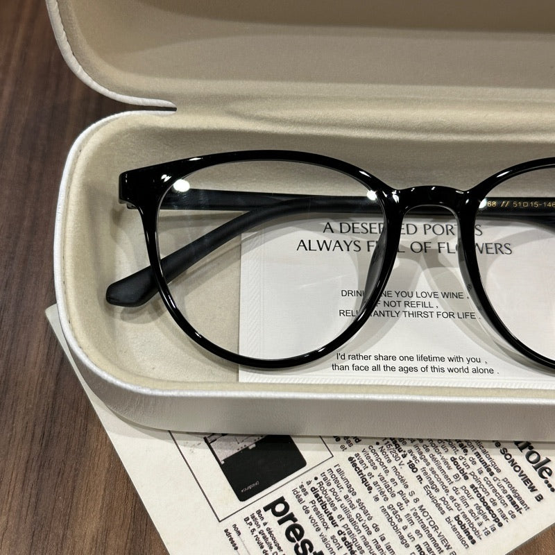 Broad Square Eyeglass Frames with Softly Rounded Rims, Four Colors additional product view
