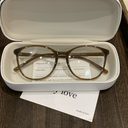 Rounded Square Eyeglass Frames with Slim Temples and Corner Accents, F additional product view