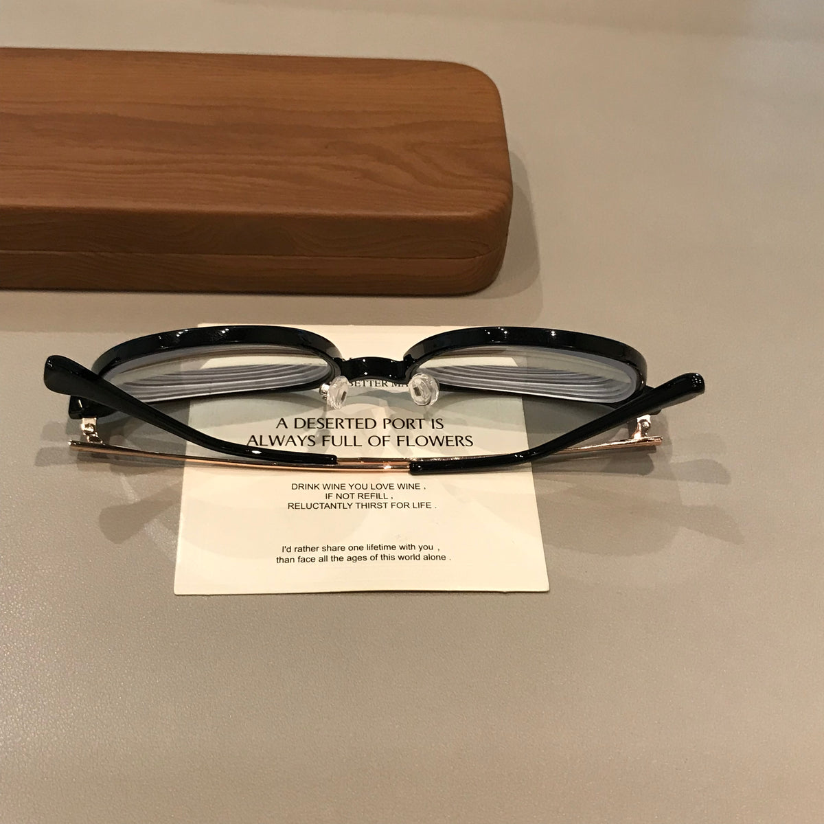 TR90 Eyeglass Frames with a Rounded Front, Black, Gray, Latte Brown or temple detail