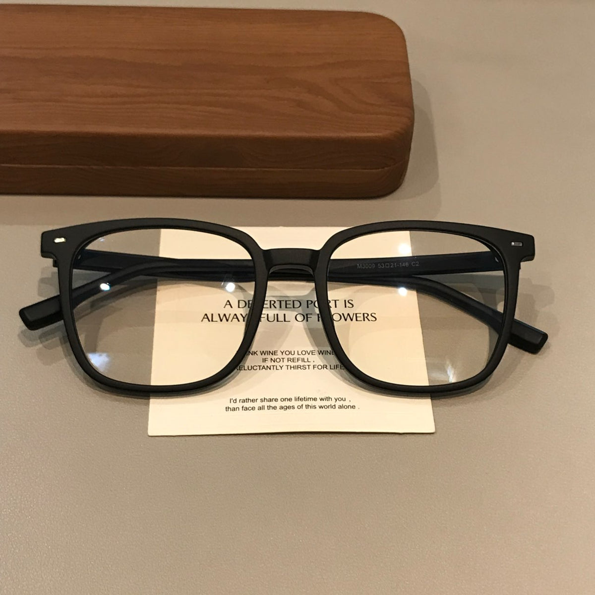Geometric Square Eyeglass Frames with Angled Corners, Black Finishes or Matte Tortoiseshell