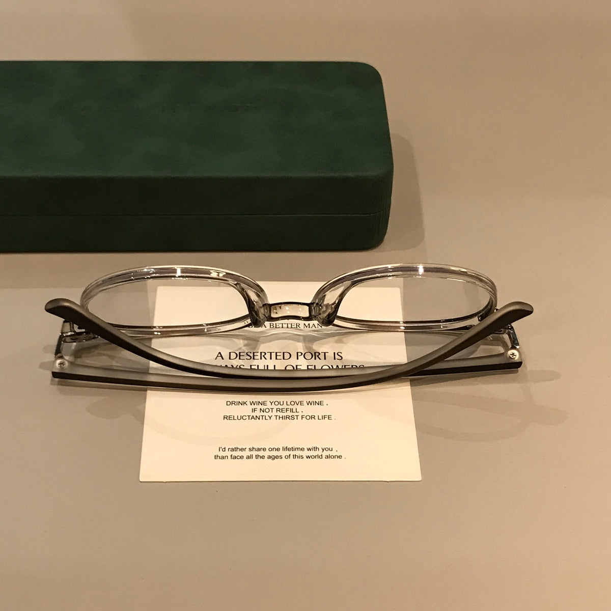 Oval Eyeglass Frames with TR Construction, Gradient Coffee Brown or Bl frame detail