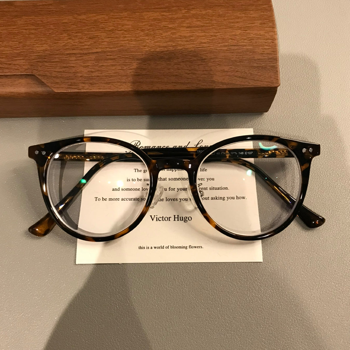 Round Eyeglass Frames with Rivet Accents, Amber Brown and More Colors - Amber Brown
