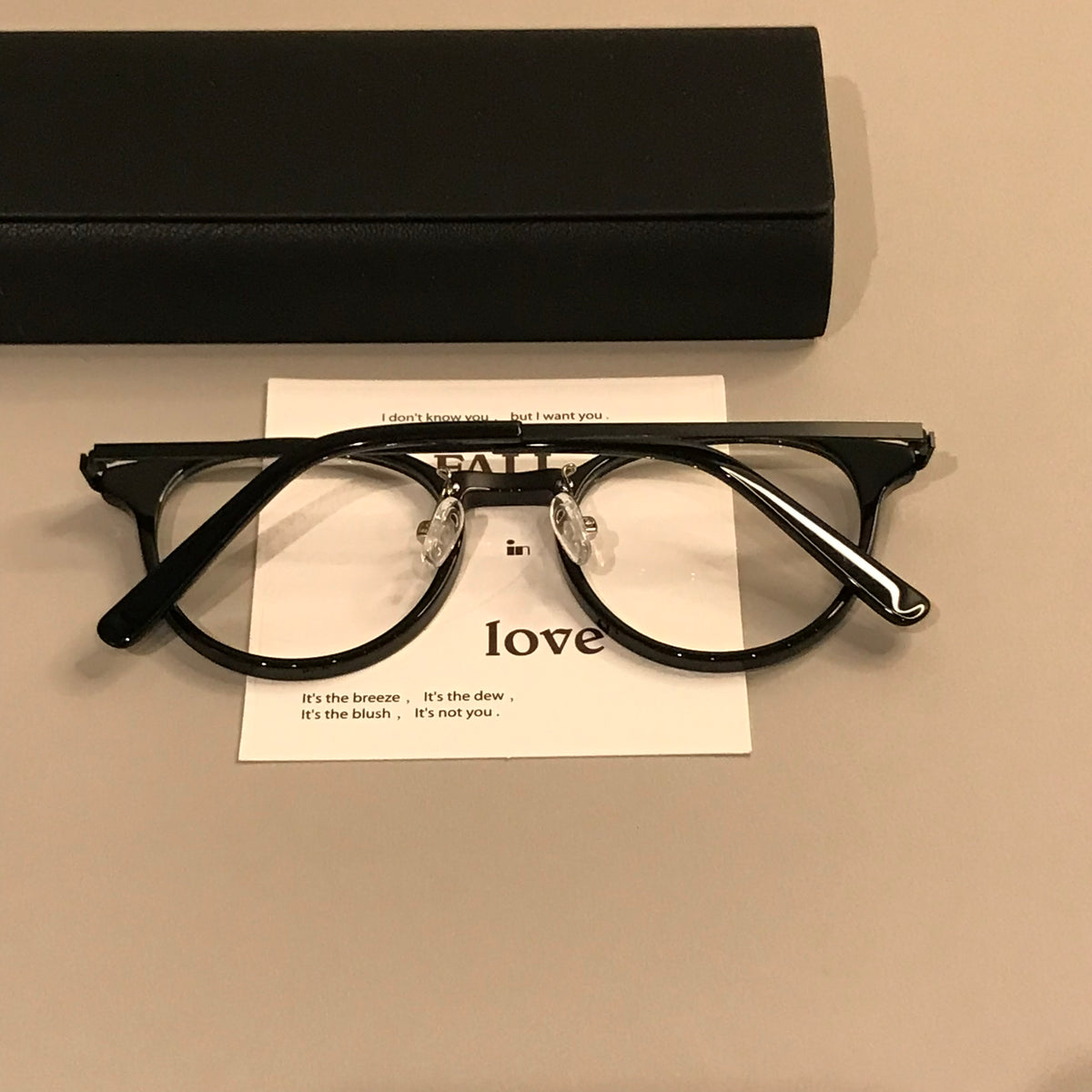 Compact Round Eyeglass Frames with Slim Temples, Black or Tortoiseshel additional product view