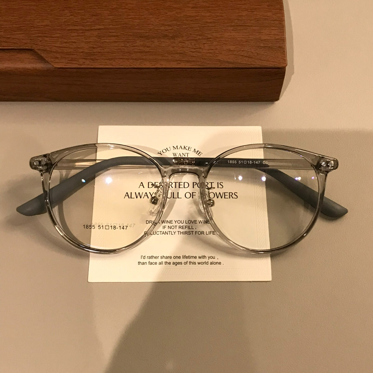 Retro Rounded Eyeglass Frames with a Raised Bridge, Tortoiseshell and Solid Colors