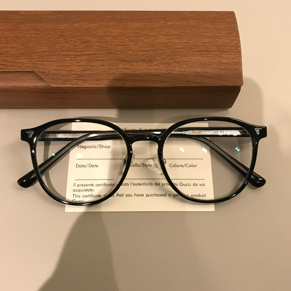 Rounded Square Eyeglass Frames with a Raised Brow, Amber Tortoiseshell additional product view