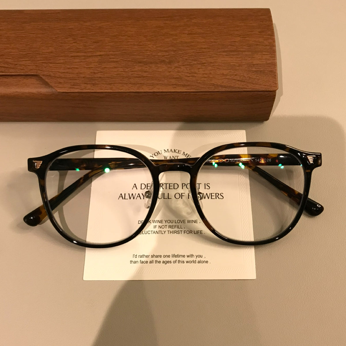 Rounded Square Eyeglass Frames with a Raised Brow, Amber Tortoiseshell - Amber Tortoiseshell