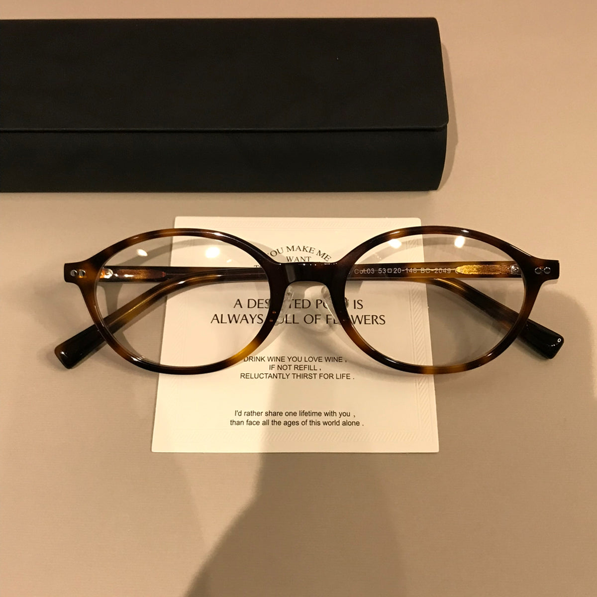 Wide Oval Eyeglass Frames with Thick Rims, Tortoiseshell - Tortoiseshell
