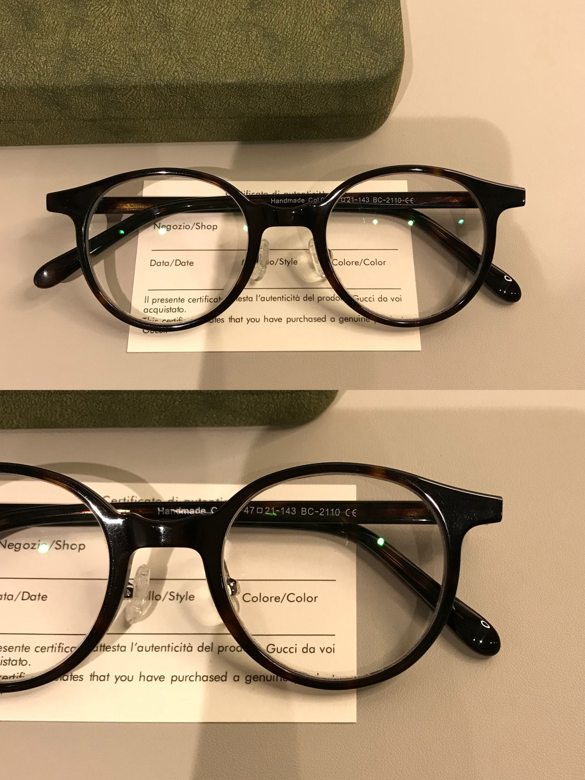 Compact Boston-Style Round Eyeglass Frames, Tortoiseshell, Black or Transparent Tea Brown