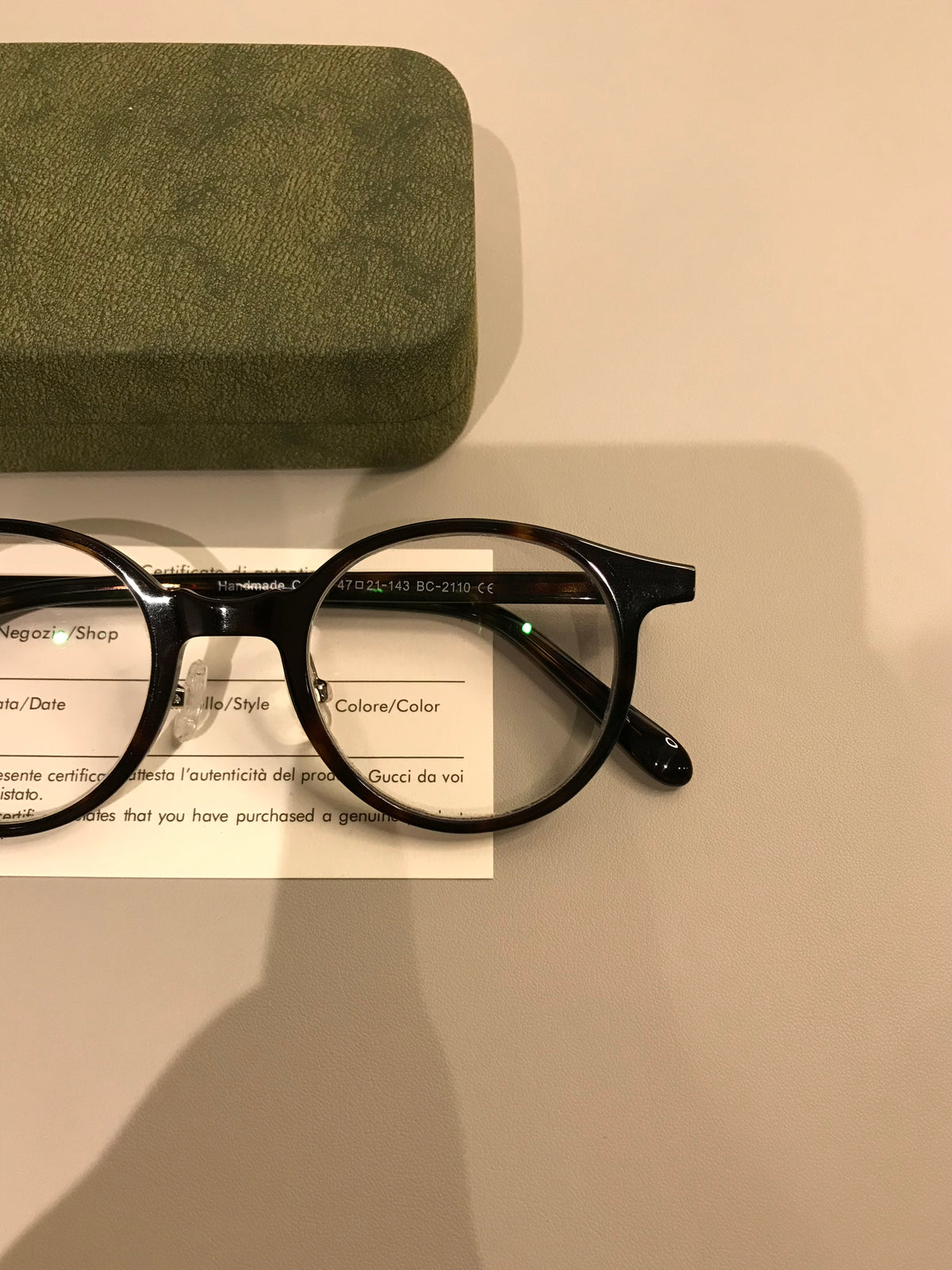 Compact Boston-Style Round Eyeglass Frames, Tortoiseshell, Black or Tr lens detail
