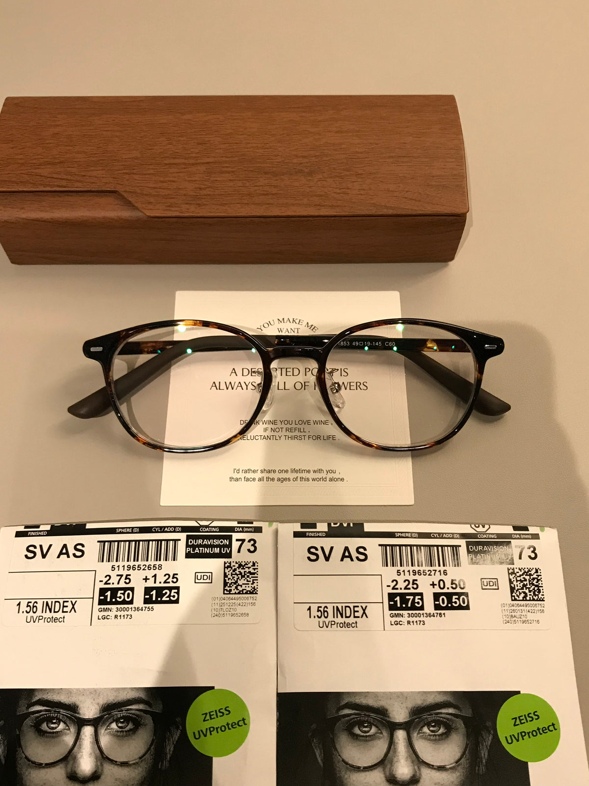 Compact Retro Eyeglass Frames with a Rounded Square Front, Tortoiseshe front view