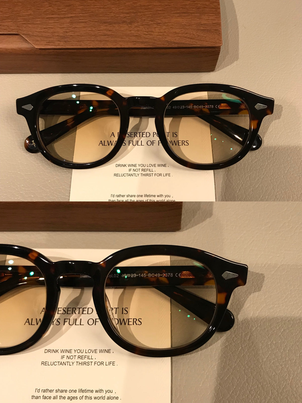 Men's Boston-Style Oval Eyeglass Frames with Thick Rims, Black or Tort temple detail