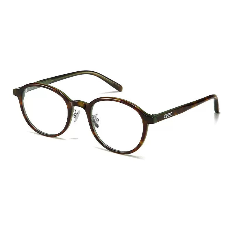 Oval Eyeglass Frames with a Thick Upper Rim, Black, Burgundy or Tortoi - Tortoiseshell