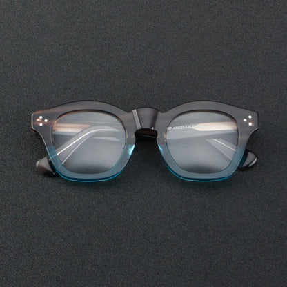 Acetate Small Two-Tone Prescription Eyeglasses | Retro Optical Frame for Rx Lenses – CINILY UK additional product view