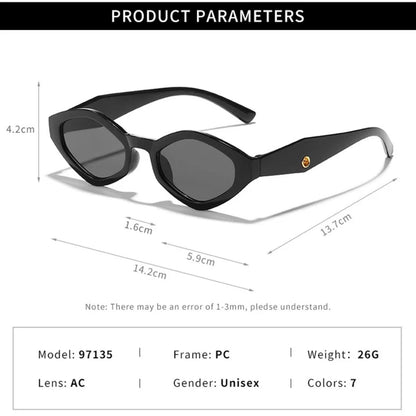 Irregular Cat Eye UV400 Sunglasses | Bold Women’s Fashion Shades – CINILY UK lens detail