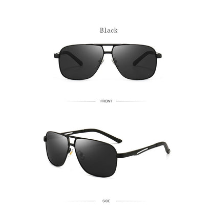 Square Polarized UV400 Sunglasses | Classic Driving & Fishing Shades – CINILY UK temple detail